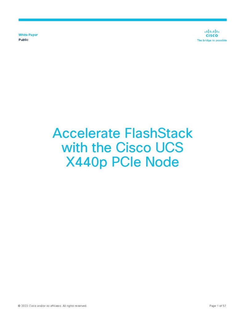 Accelerating flashstack with x440p node