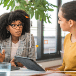 Performance improvement plan discussion between manager and employee