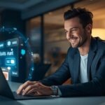 Infographic showing the future of AI fine-tuning and business integration.