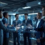 Business teams using Microsoft Copilot AI productivity tools