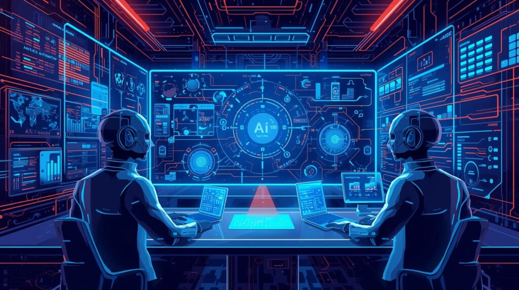 AI agents managing intelligent enterprise operations and automation systems