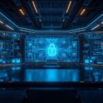 AI-powered cybersecurity systems securing enterprise business data