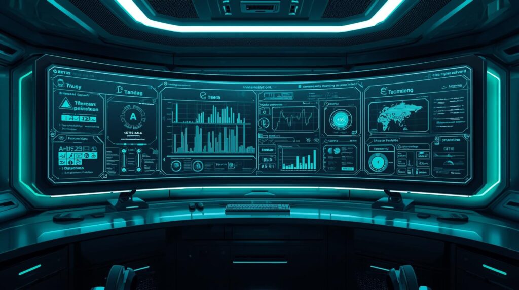 AI-driven enterprise cybersecurity systems protecting sensitive business data and cloud infrastructure